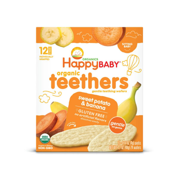 Happy Baby Organics Teethers, Sweet Potato & Banana Organic